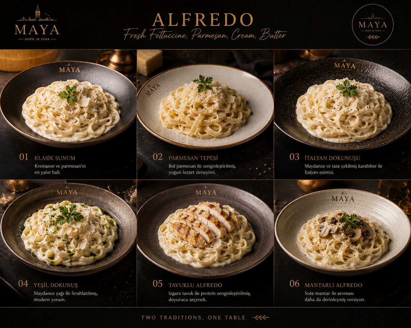 Maya Alfredo pasta