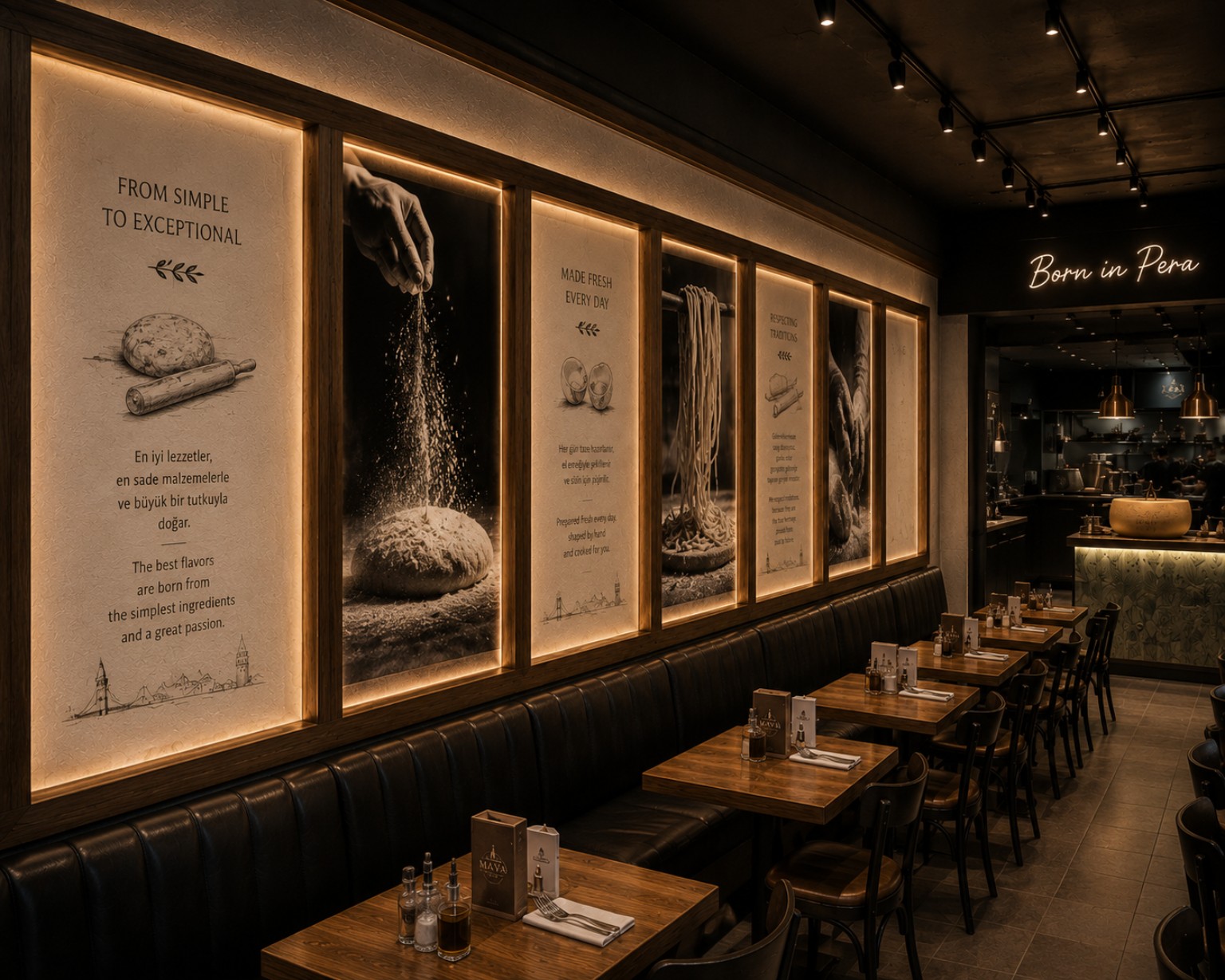 Maya restaurant interior